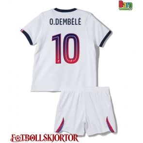 Paris Saint-Germain Ousmane Dembele #10 Borta Kläder Barn 2026-27 Kortärmad (+ Korta byxor)